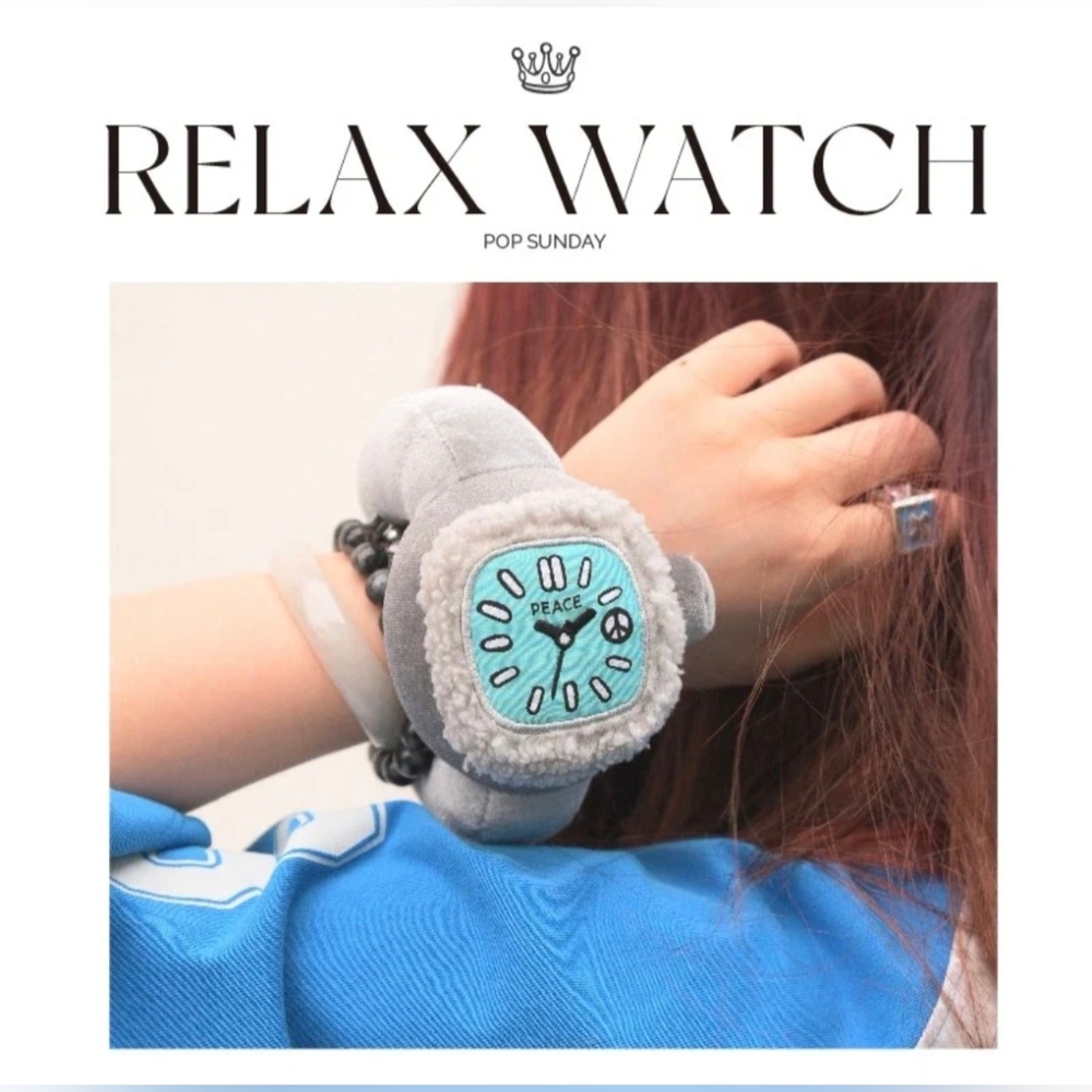 RELAX Watch Plush Pendant By POP SUNDAY  "LANYINGWU/Blue Parrot"